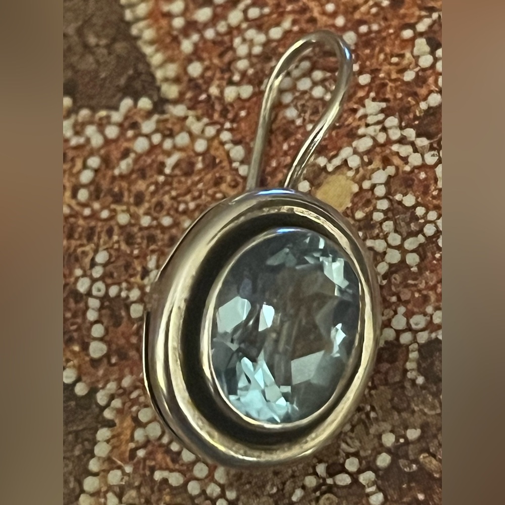 SINGLE EARRING ONLY: Silpada Blue Topaz 
Earring.